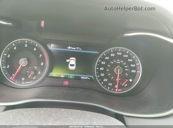 KMTG34LE4KU025629 2019 GENESIS G70 Black Vista de los asientos traseros