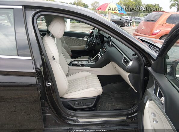 KMTG34LE4KU025629 2019 GENESIS G70 Black Vista interior delantera