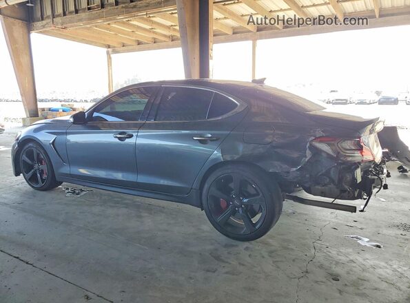 KMTG34LE4MU073196 2021 GENESIS G70 Gray Հետևի ձախ