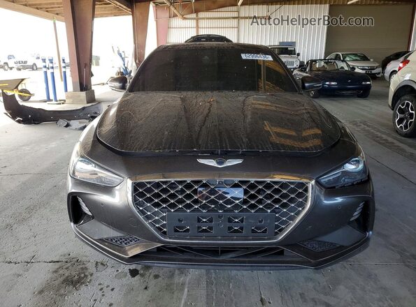 KMTG34LE4MU073196 2021 GENESIS G70 Gray Դիմացի տեսք