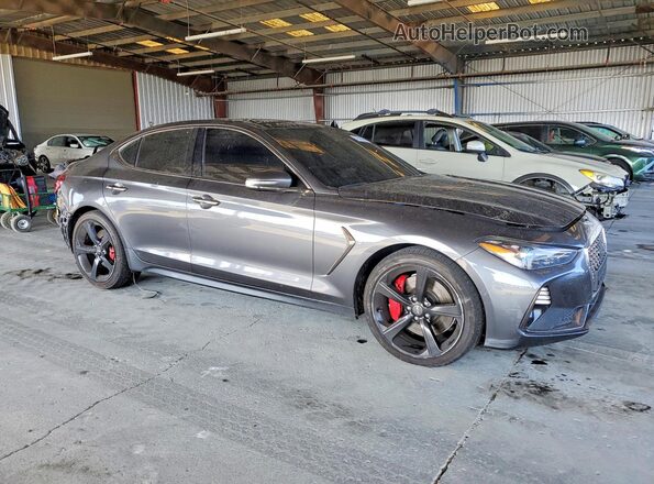 KMTG34LE4MU073196 2021 GENESIS G70 Gray Առջևի աջ