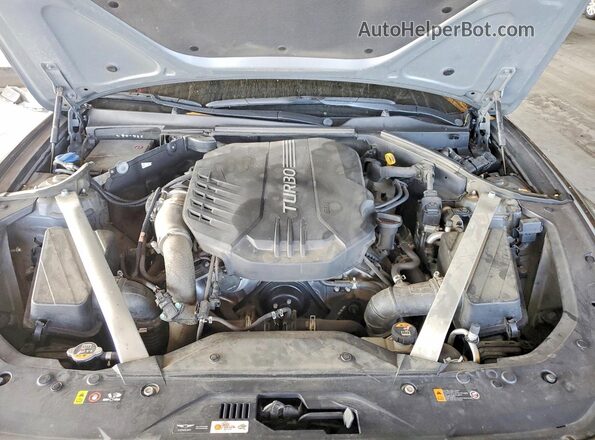 KMTG34LE4MU073196 2021 GENESIS G70 Gray Սալոնի հետևի տեսք