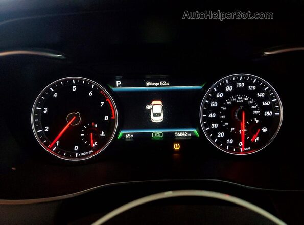 KMTG34LE4MU073196 2021 GENESIS G70 Gray Սարքավորումների վահանակի տեսք