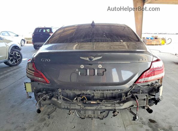 KMTG34LE4MU073196 2021 GENESIS G70 Gray Հետևի տեսք