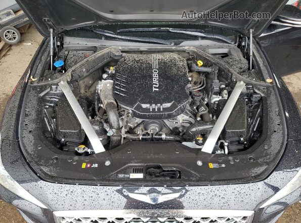 KMTG34LE5LU054087 2020 GENESIS G70 Black Սալոնի հետևի տեսք