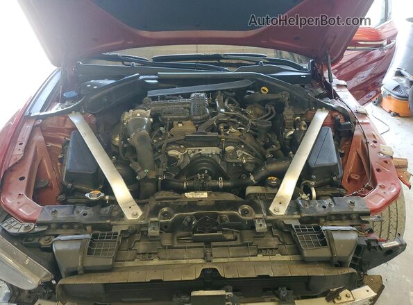 KMTG34LE7KU012115 2019 GENESIS G70 Red Вид задньої частини салону