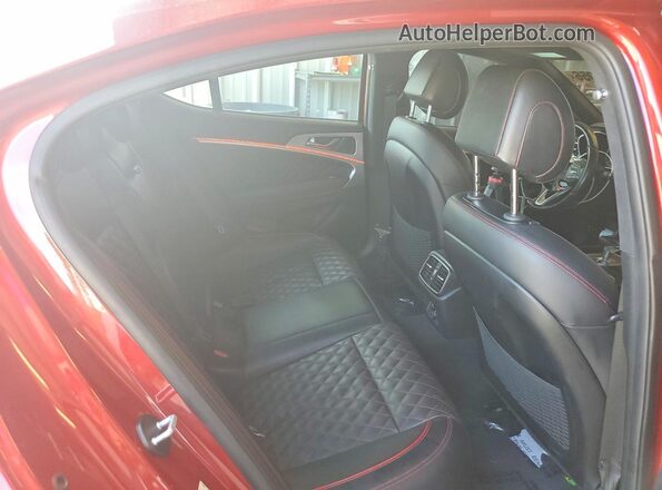 KMTG34LE7KU012115 2019 GENESIS G70 Red Вид задніх сидінь