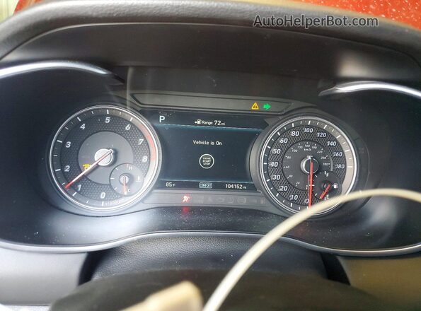 KMTG34LE7KU012115 2019 GENESIS G70 Red Вид щитка приладів