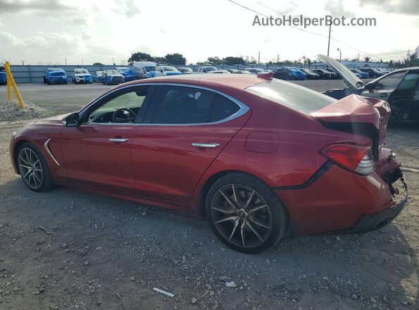 KMTG34LE7KU037760 2019 GENESIS G70 Red უკანა მარცხენა