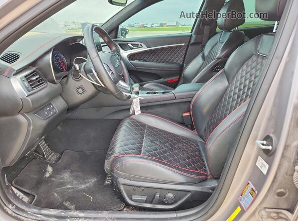 KMTG34LE7LU057394 2020 GENESIS G70 Silver Front interior view