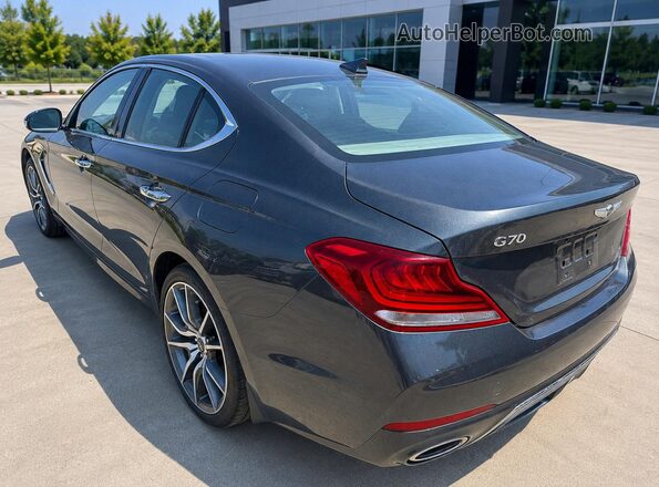 KMTG34LE8KU015136 2019 GENESIS G70 Black Trasero derecho