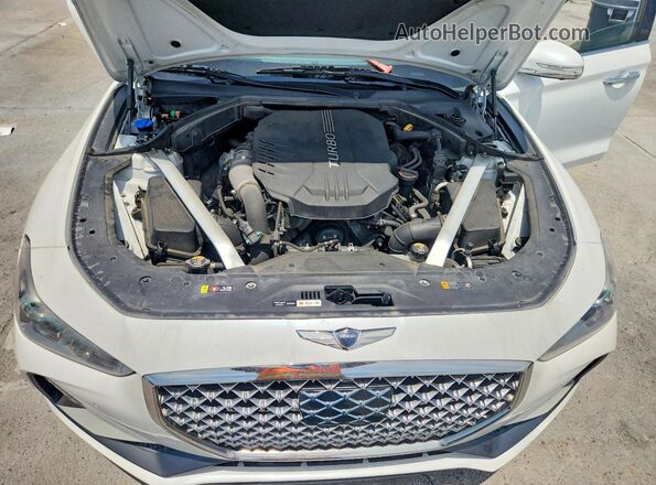 KMTG34LE9LU053590 2020 GENESIS G70 Белый Вид задней части салона