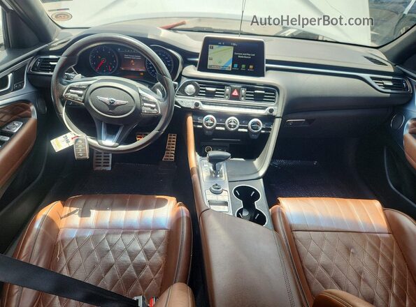 KMTG34LE9LU053590 2020 GENESIS G70 Белый Вид панели приборов