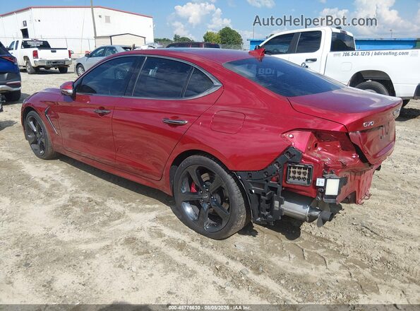 KMTG34LEXKU026591 2019 GENESIS G70 Red Հետևի ձախ