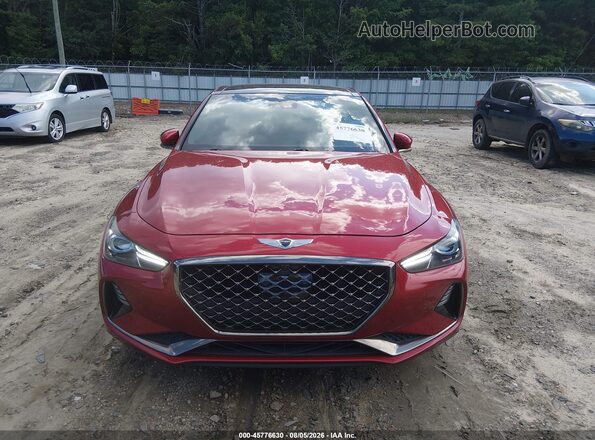 KMTG34LEXKU026591 2019 GENESIS G70 Red Սալոնի հետևի տեսք