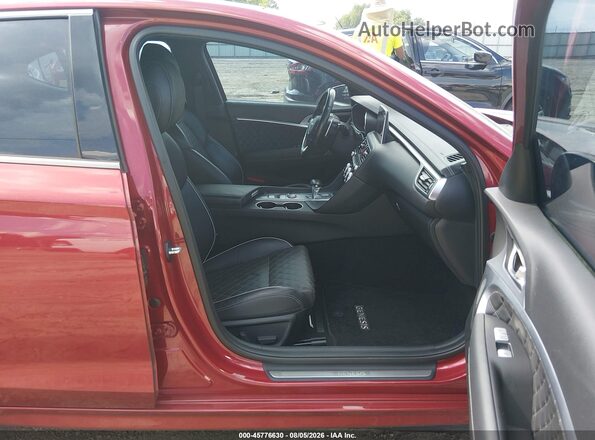 KMTG34LEXKU026591 2019 GENESIS G70 Red Սալոնի դիմացի տեսք