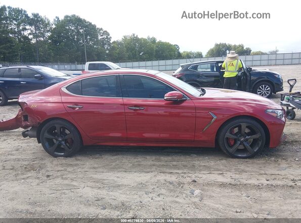 KMTG34LEXKU026591 2019 GENESIS G70 Red Սալոնի 360 աստիճան տեսք