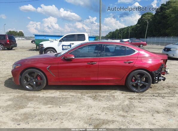 KMTG34LEXKU026591 2019 GENESIS G70 Red 