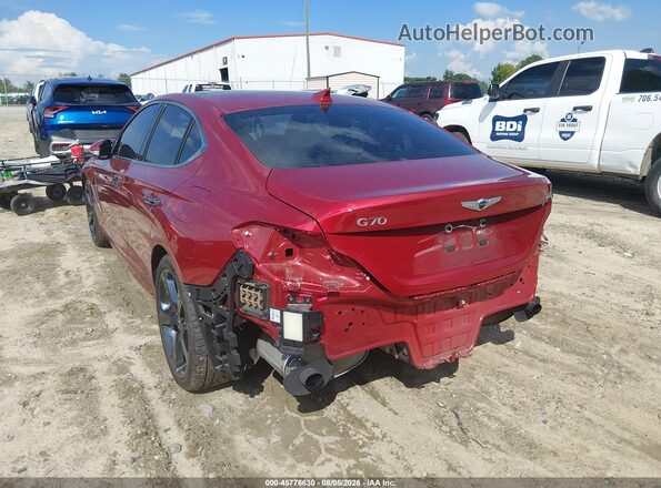 KMTG34LEXKU026591 2019 GENESIS G70 Red Դիմացի տեսք