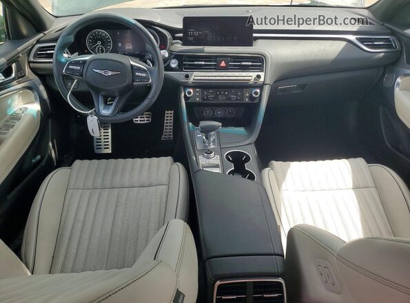 KMTG34SC2SU147499 2025 GENESIS G70 Gray Вид панелі приладів