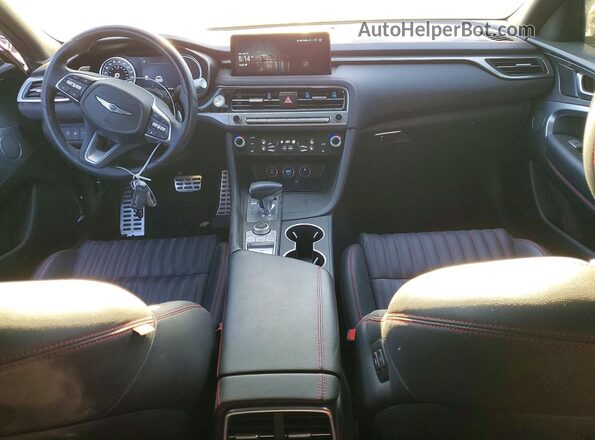 KMTG34SC4SU148637 2025 GENESIS G70 Синий Вид задней части салона