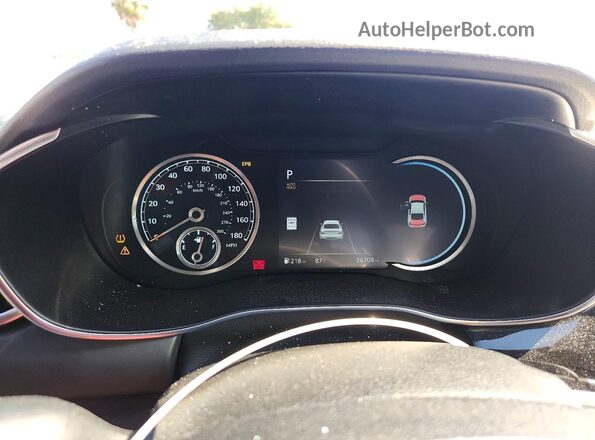 KMTG34SC5SU150168 2025 GENESIS G70 Gray Widok zestawu wskaźników