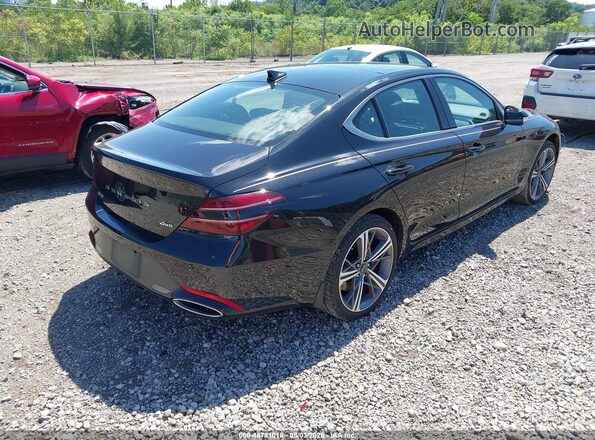 KMTG34SC9RU142309 2024 GENESIS G70 Черный Задняя правая четверть