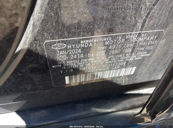 KMTG34SC9RU142309 2024 GENESIS G70 Черный Вид подкапотного пространства