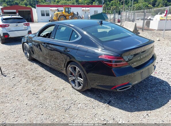 KMTG34SC9RU142309 2024 GENESIS G70 Черный Задняя левая четверть
