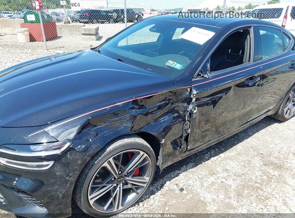 KMTG34SC9RU142309 2024 GENESIS G70 Черный Вид спереди