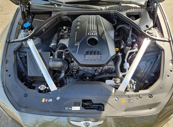 KMTG34TA2PU106004 2023 GENESIS G70 Угольный Вид задней части салона