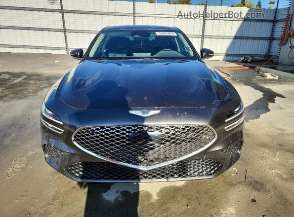 KMTG34TA7NU099547 2022 GENESIS G70 Black სალონის 360-გრადუსიანი ხედი