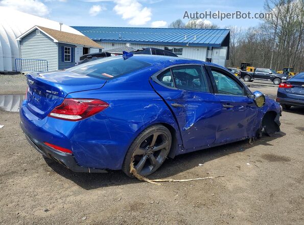 KMTG44LA0KU042471 2019 GENESIS G70 Blue Задня права чверть