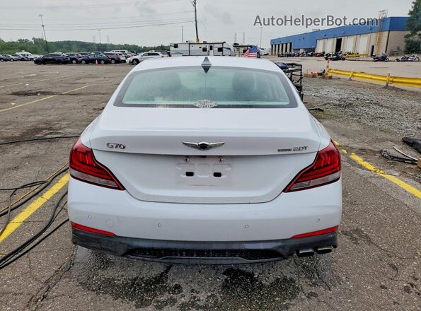KMTG44LA3KU013532 2019 GENESIS G70 White Rear view
