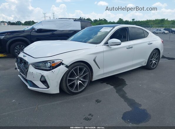 KMTG44LA5LU050793 2020 GENESIS G70 White Передня ліва чверть