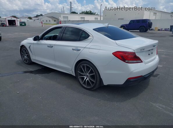 KMTG44LA5LU050793 2020 GENESIS G70 White Задня ліва чверть