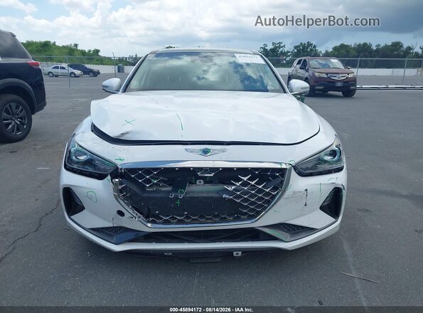 KMTG44LA5LU050793 2020 GENESIS G70 White Вид щитка приладів