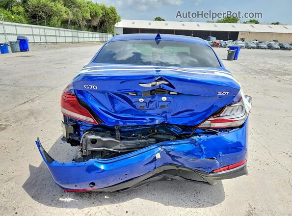 KMTG44LA7KU032472 2019 GENESIS G70 Синий Вид сзади