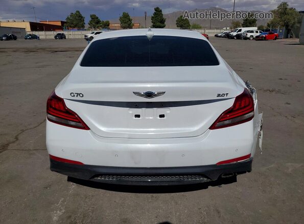 KMTG44LA7KU034528 2019 GENESIS G70 White უკანა ხედი