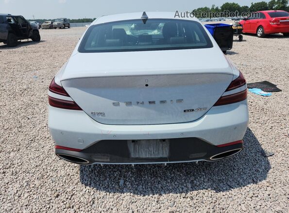 KMTG54TE0NU092159 2022 GENESIS G70 Gray Vista trasera