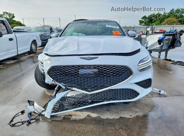 KMTG54TE9NU095979 2022 GENESIS G70 White Вид спереду