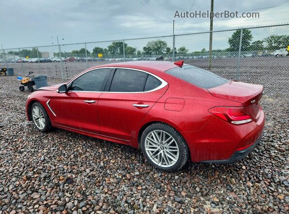 KMTG64LA0MU069473 2021 GENESIS G70 Red Հետևի ձախ