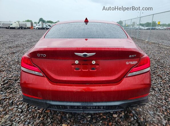 KMTG64LA0MU069473 2021 GENESIS G70 Red Հետևի տեսք