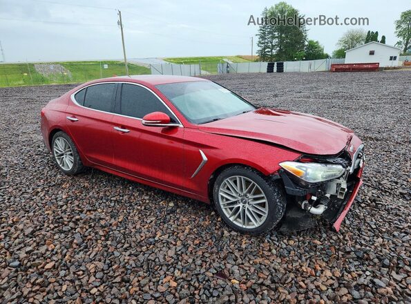 KMTG64LA0MU069473 2021 GENESIS G70 Red Առջևի աջ