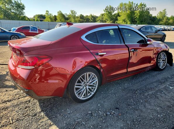 KMTG64LA1LU045844 2020 GENESIS G70 Красный Задняя правая четверть