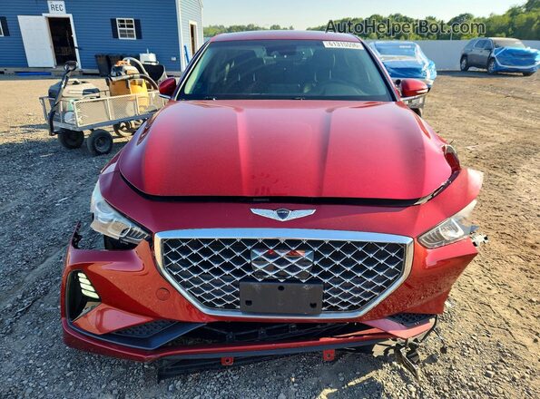 KMTG64LA1LU045844 2020 GENESIS G70 Красный Вид спереди