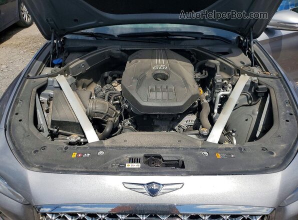 KMTG64LA1MU077159 2021 GENESIS G70 Silver Vista interior trasera