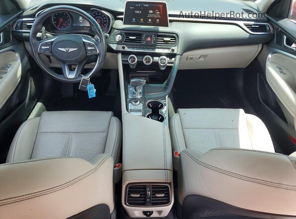KMTG64LA5LU056636 2020 GENESIS G70 Red წინა პანელის ხედი