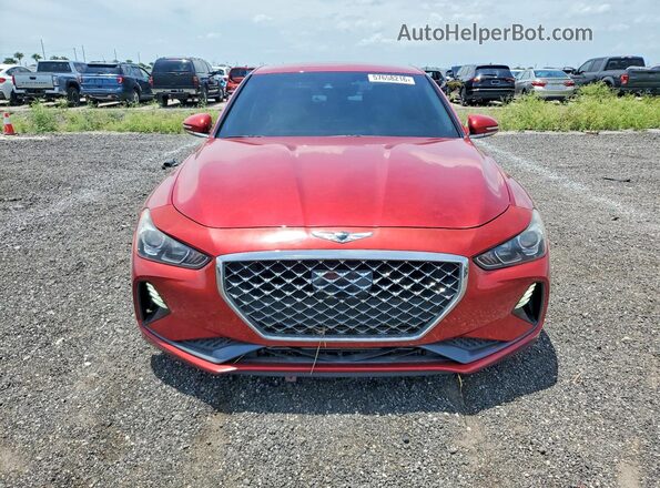 KMTG64LA5LU056636 2020 GENESIS G70 Red წინა ხედი
