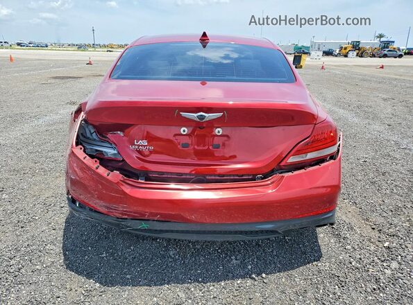 KMTG64LA5LU056636 2020 GENESIS G70 Red უკანა ხედი